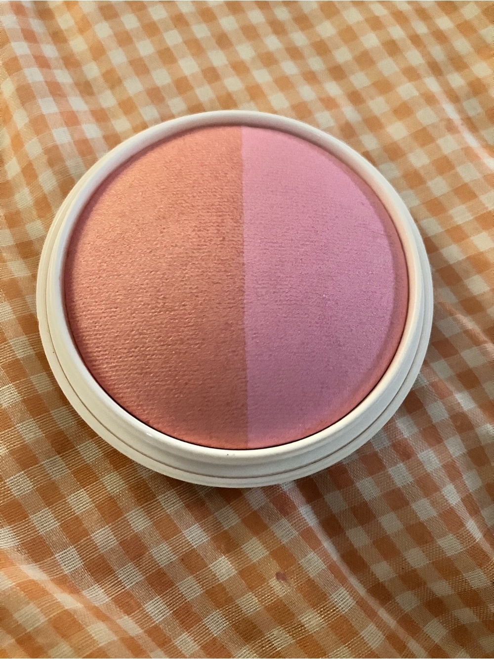 Dual-Blend Cheek Color - Peach & Light Pink